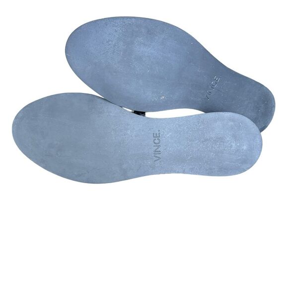 VINCE MASON GENUINE SNAKESKIN & BLACK LEATHER FLAT 7.5 - Picture 9 of 9